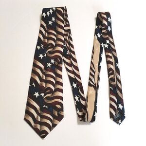 Tango by Max Raab Neck Tie‎ Americana Series First Star Spangled Banner Silk